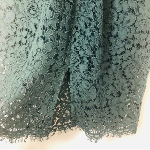 SOLD Bardot Deep Emerald Green "PARIS" Lace Overlay Dress- Size 6/S - Picture 8 of 16